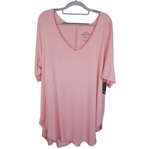 Torrid Super Soft Knits Peach Blossom Tunic Women's Top 3 - 3X NWT